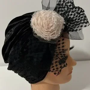 costumade | Accessories | Birdcage Veilhandmade Black Velvet  display picture 2